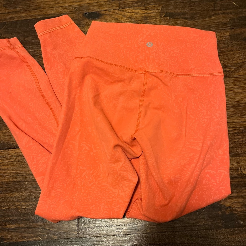 Lululemon Double Align Leggings, Orange